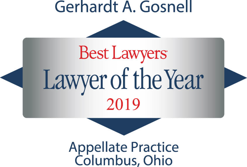 Gerhardt A. Gosnell | Best Lawyers | Lawyer Of The Year 2019 | Appellate Practice Columbus, Ohio