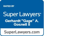 Rated By Super Lawyers | Gerhardt "Gage" A. Gosnell II | SuperLawyers.com
