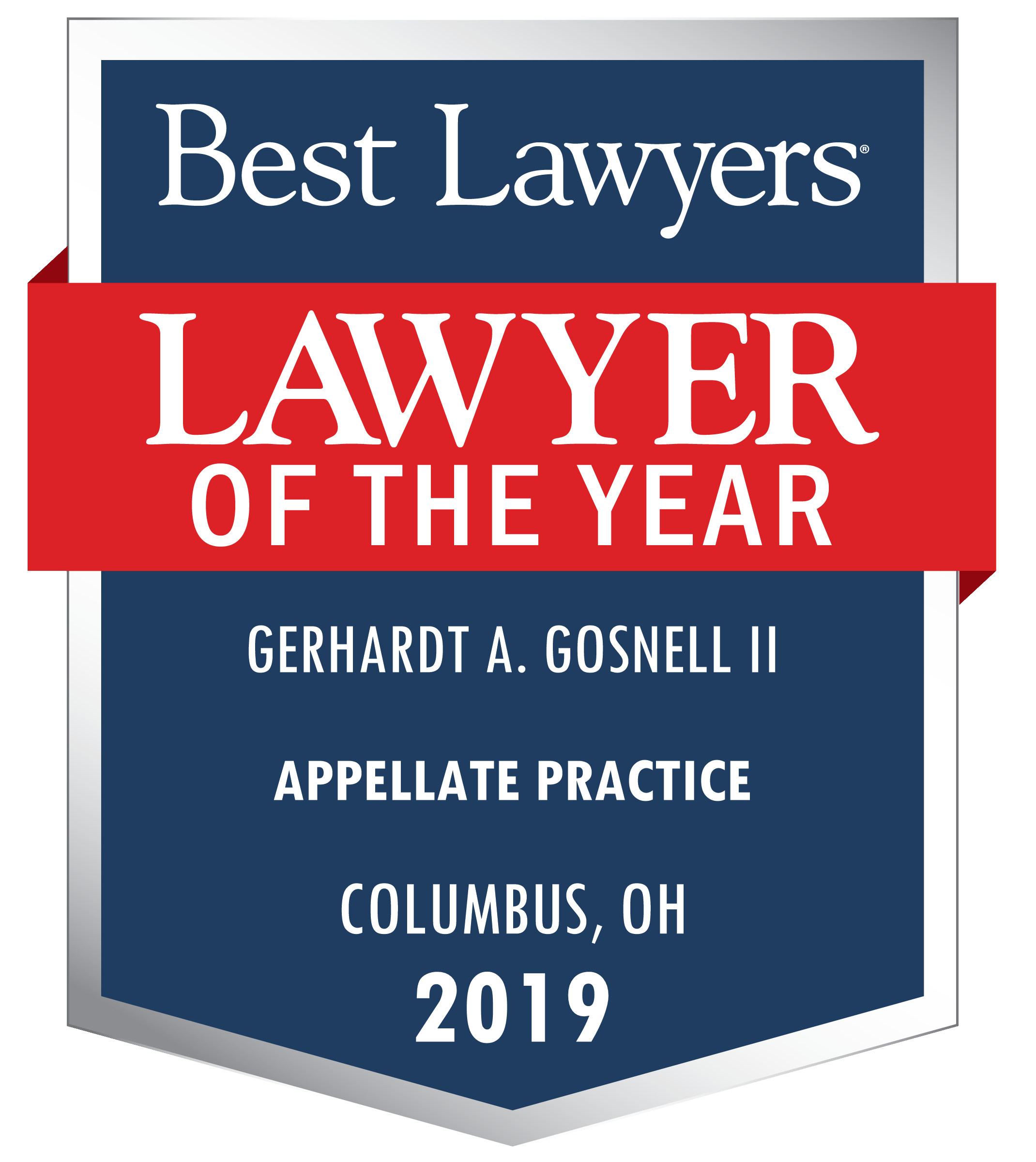 Best Lawyers | Lawyer of the year | Gerhardt A. Gosnell II | Appellate Practice | Columbus, OH | 2019