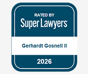 Rated by Super Lawyers | Gerhardt Gosnell II | 2026